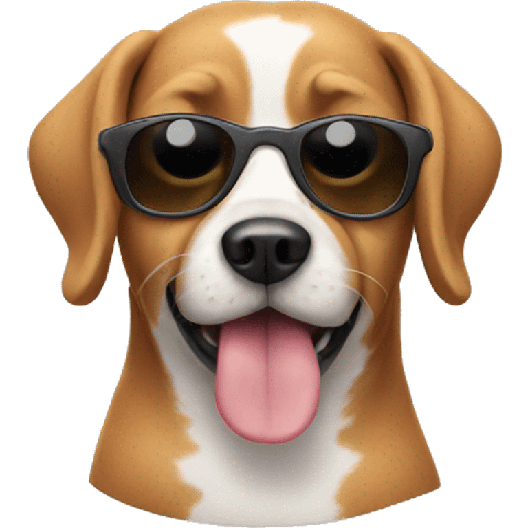 dog with sunglasses emoji