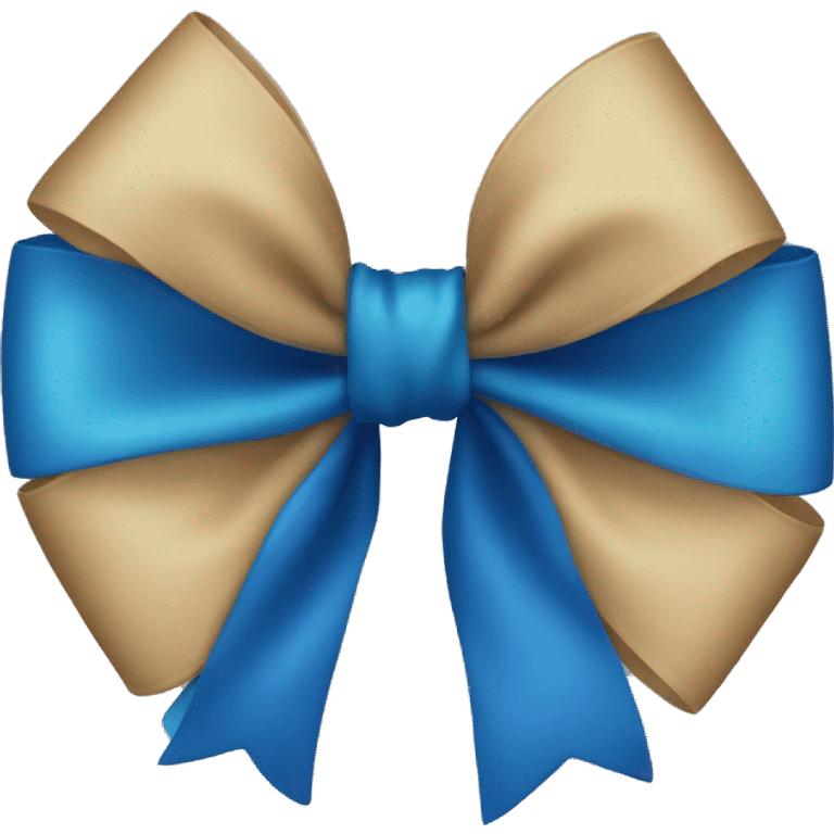 blue bow emoji