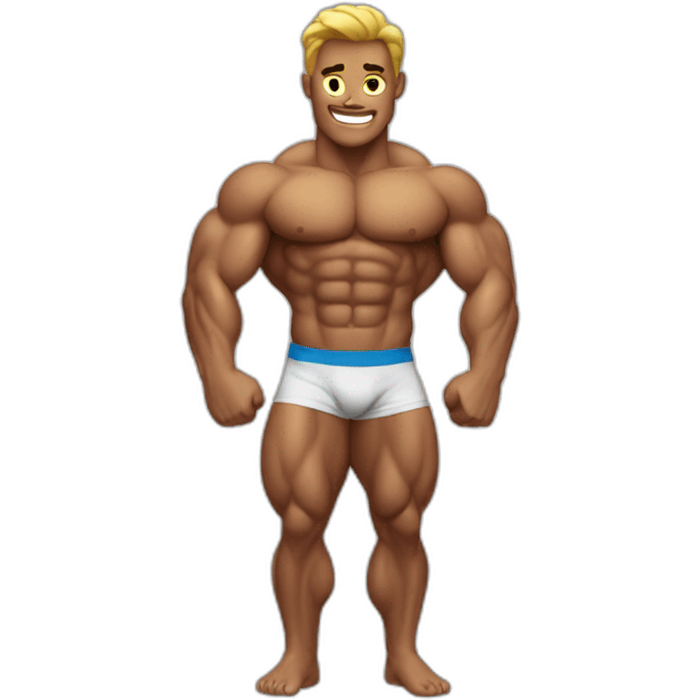 bodybuilder, close up emoji