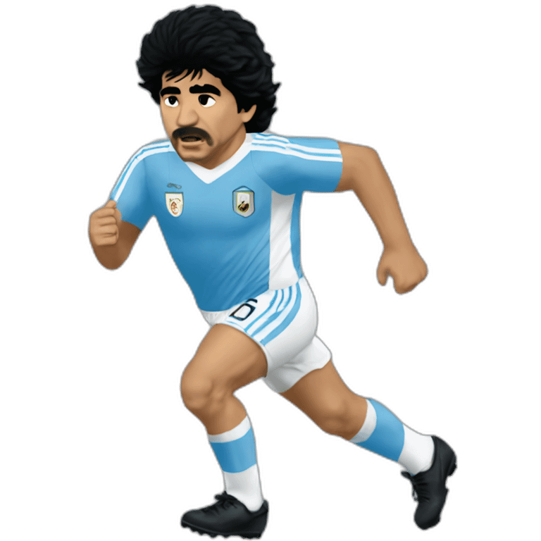 Maradona run 86 emoji