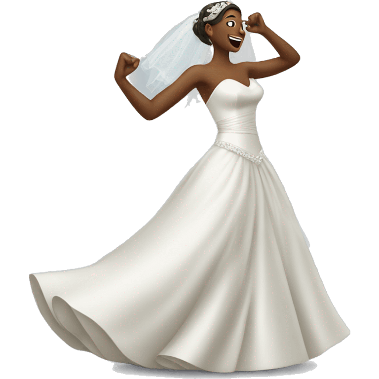 Bride dancing emoji