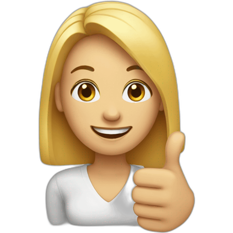 thumbs up woman emoji