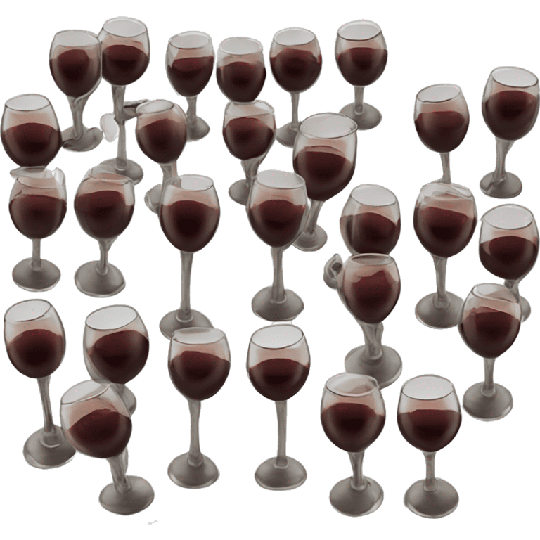 Copas de vino chocando emoji