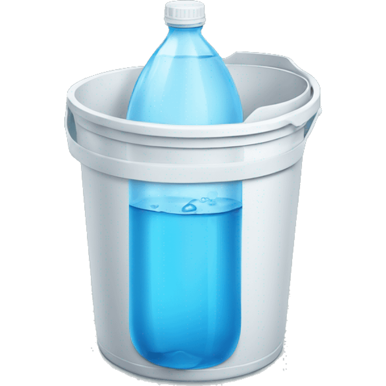 bottle of water in bucket emoji