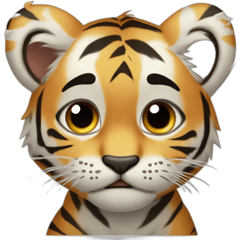 Crying tiger cub emoji