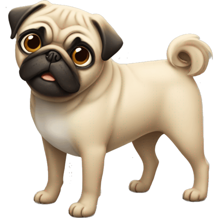 Pug dog  emoji