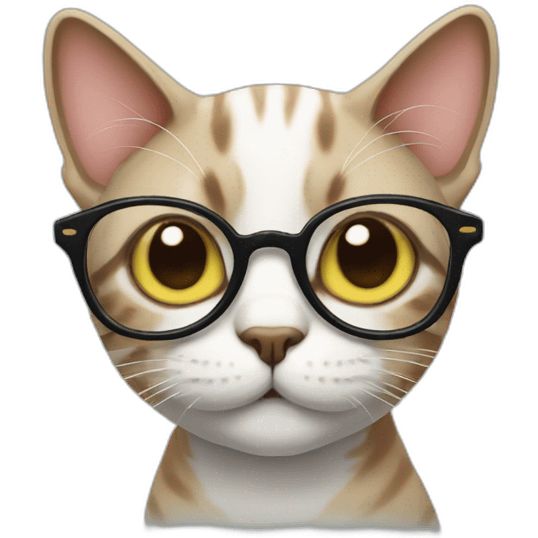 Cat with glasses emoji