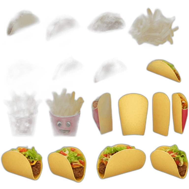 Tacos et frite emoji