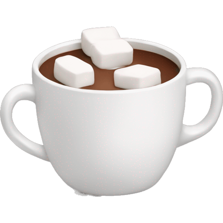 Hot chocolate with marshmallows  emoji