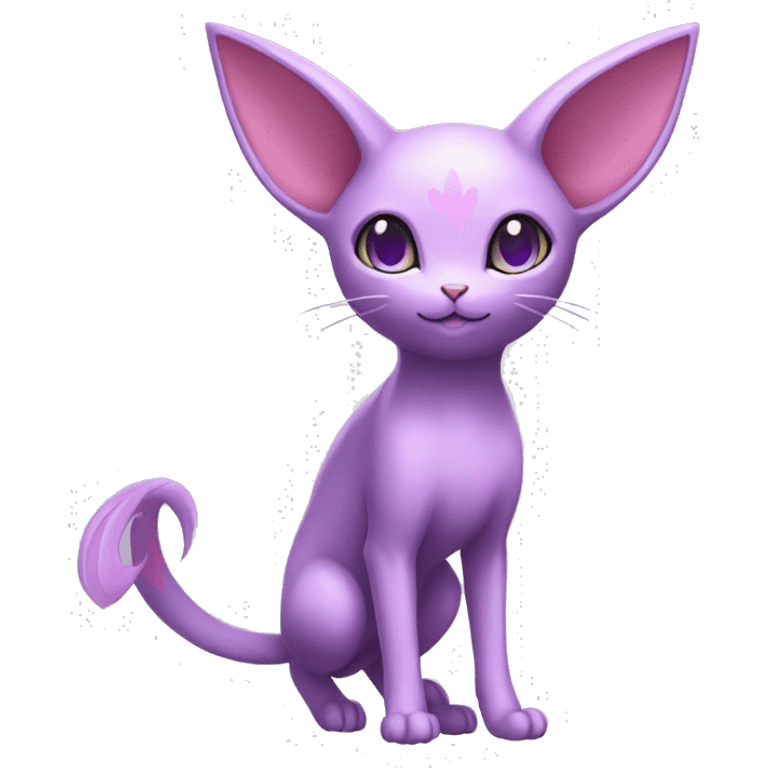 Kawaii Mew-Espeon-Pokémon full body emoji