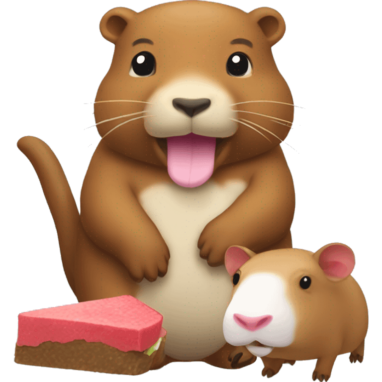 hello kitty eat capybara emoji