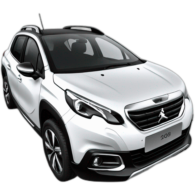 Peugeot 2008 White sport emoji