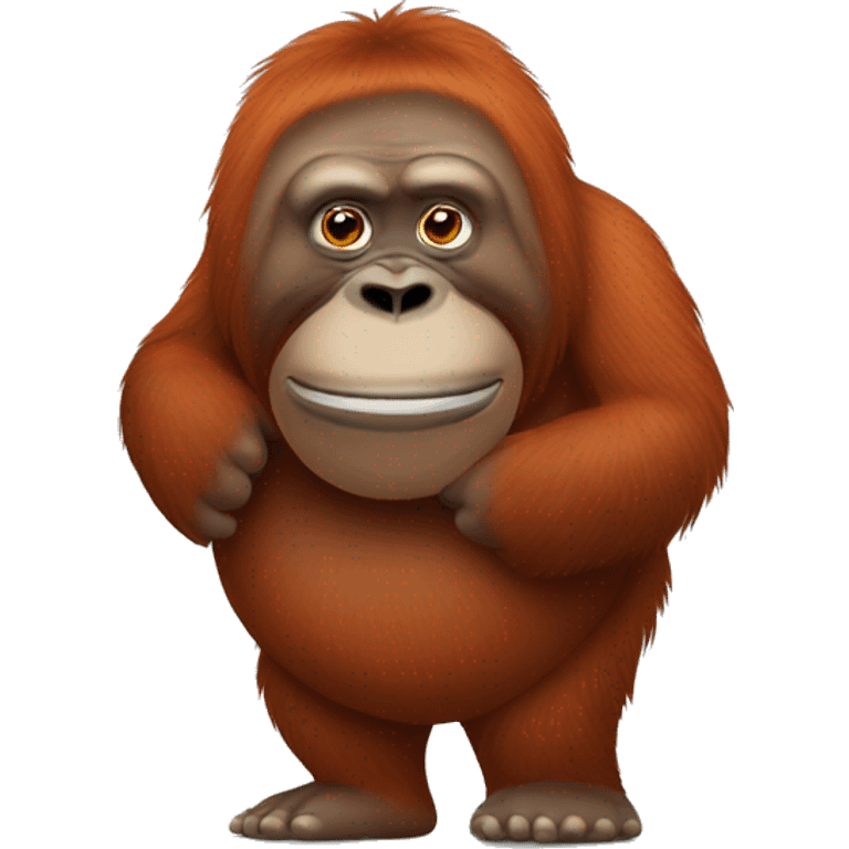 fat orangutan  emoji