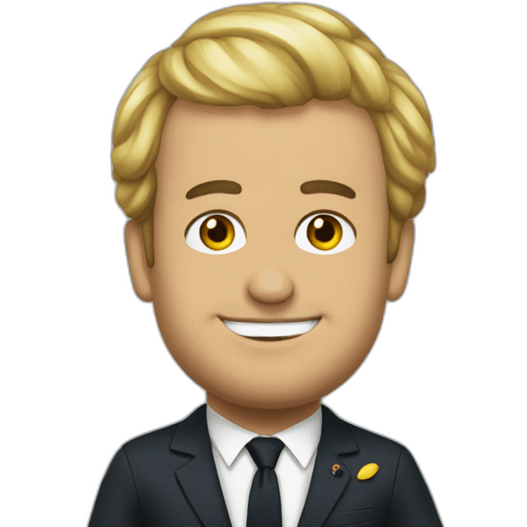 Fais Macron en costume  emoji