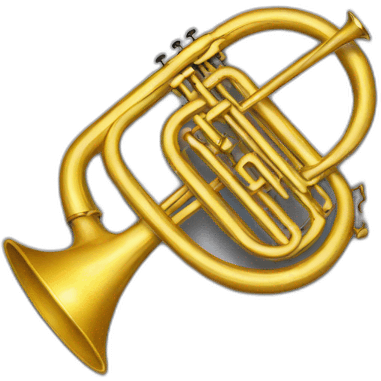 golden trombone badge emoji