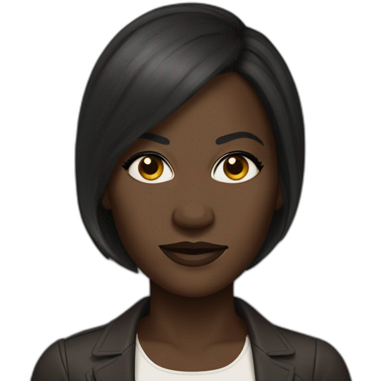 viola davis with long straight dark hair emoji