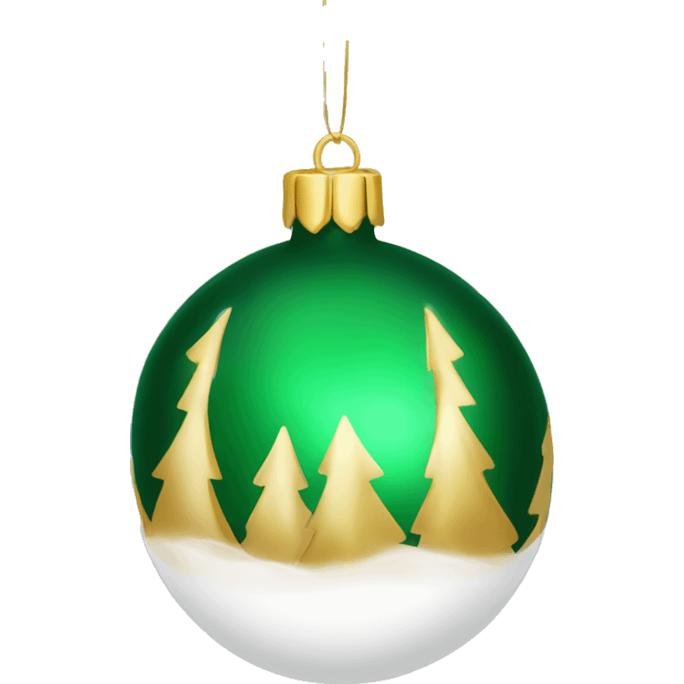 Elegant Christmas ornament emoji