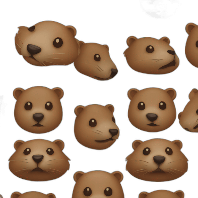 beaver head emoji