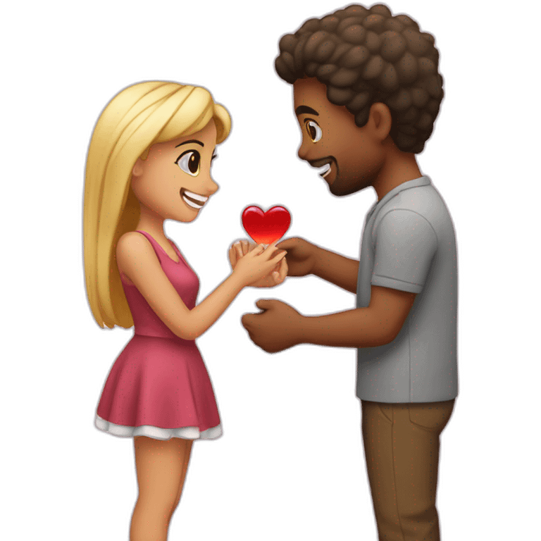 Proposing to my girl emoji