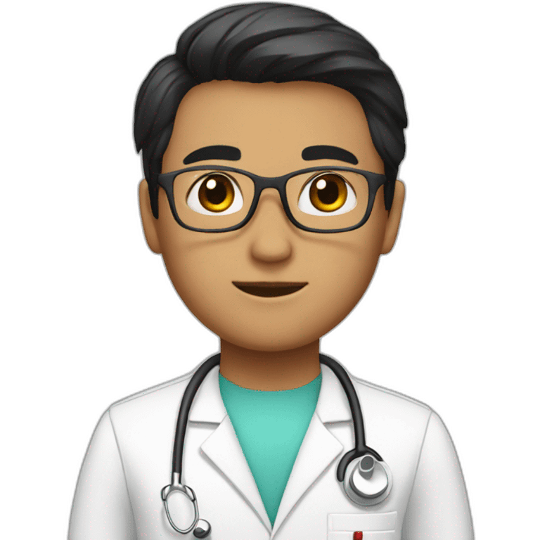 Doctor with short black hair  emoji