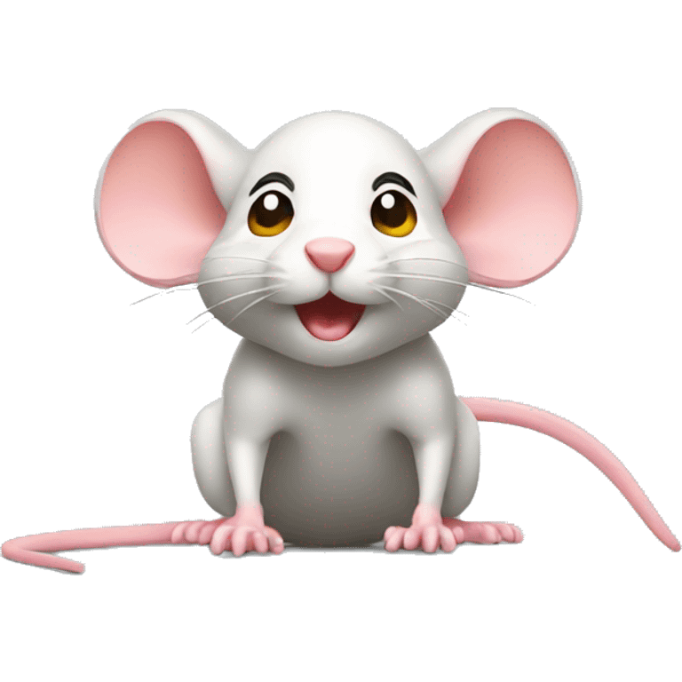 Mouse which climbs emoji