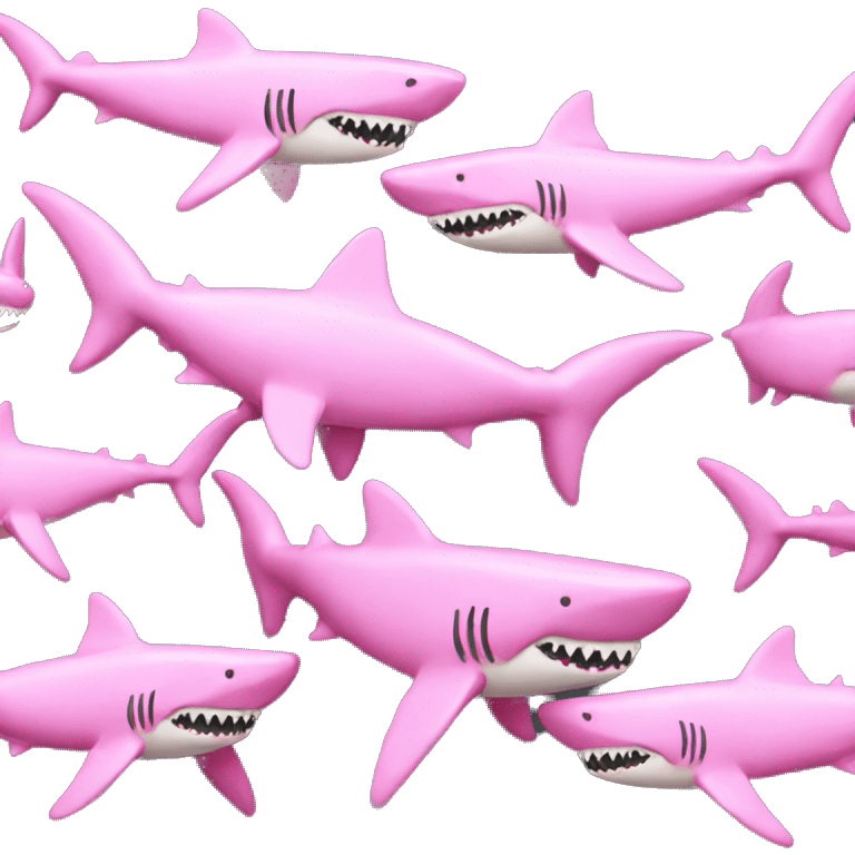 pink shark emoji