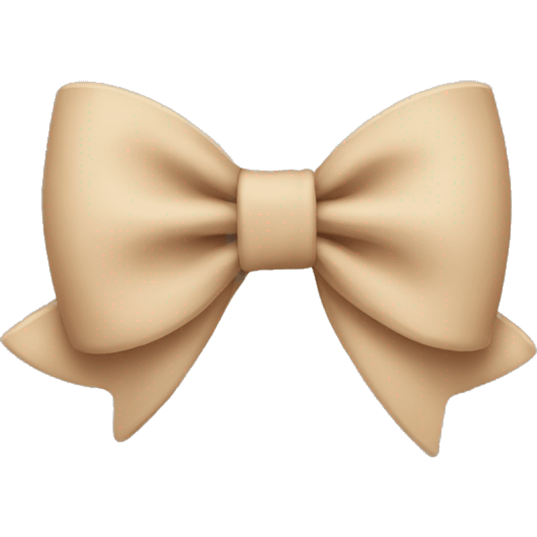 Beige bow emoji