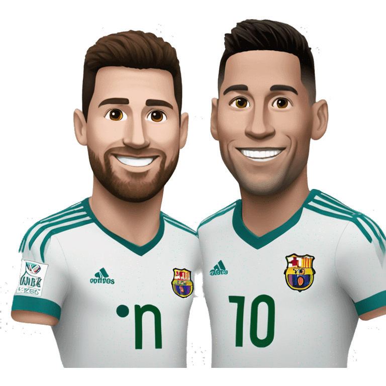 Ronaldo and messi emoji