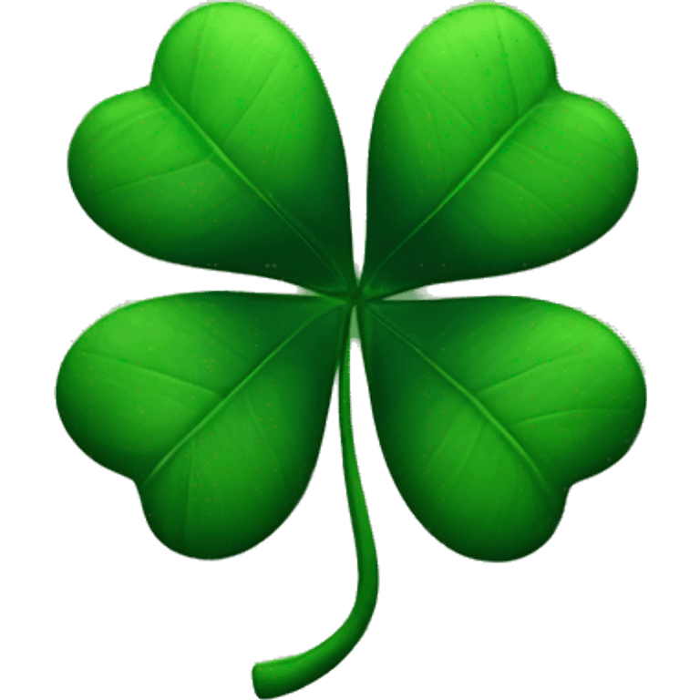 black 5 leaf clover emoji