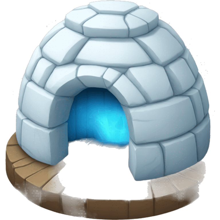 igloo + superhero emoji