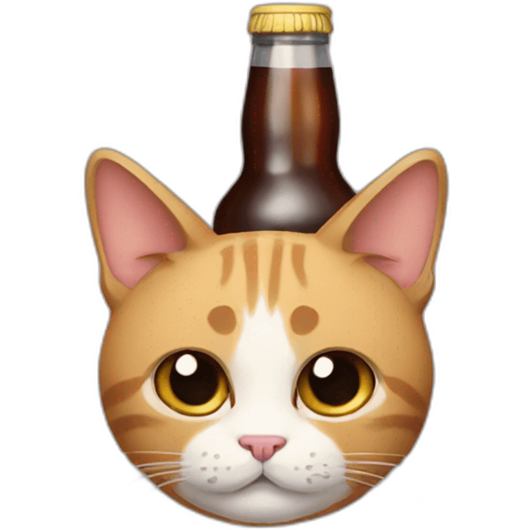 alcoholic cat emoji