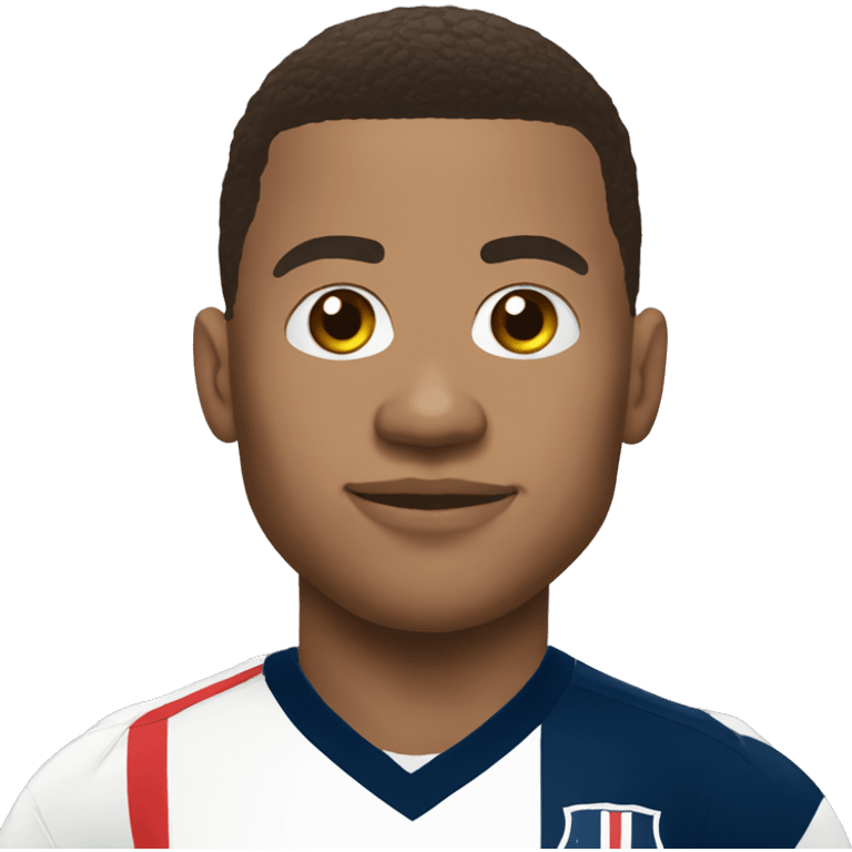 Mbappé with ball emoji