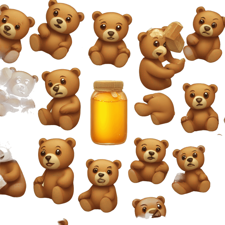 bears with honey emoji