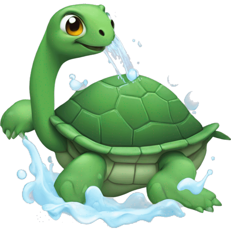 turtle taking a bath emoji