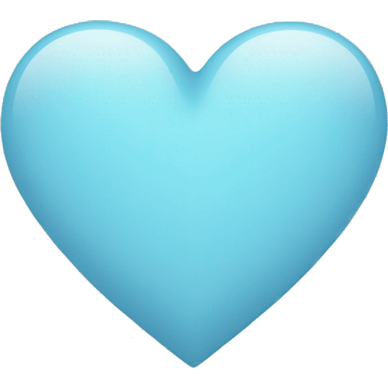 Light blue heart emoji emoji