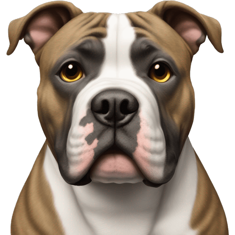 XL American Bully brindle  emoji