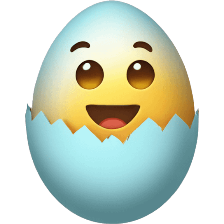 Easter funny egg emoji