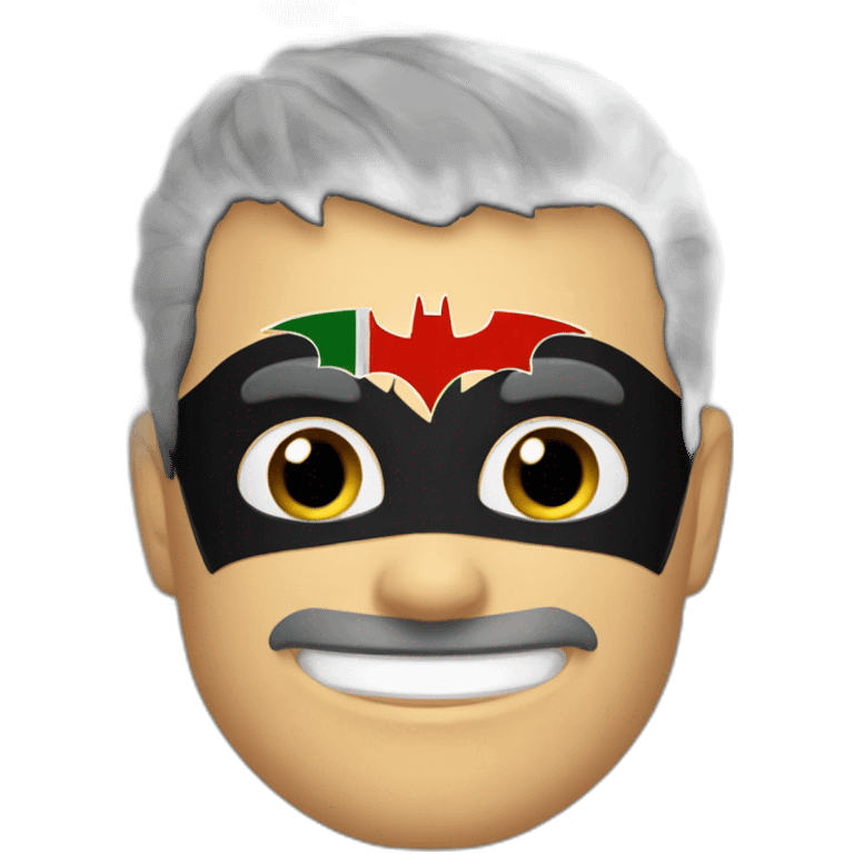 Batman with 🇵🇸 flag emoji