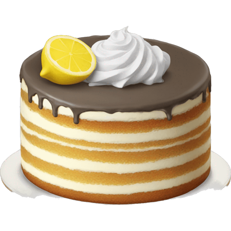 Lemon cake emoji