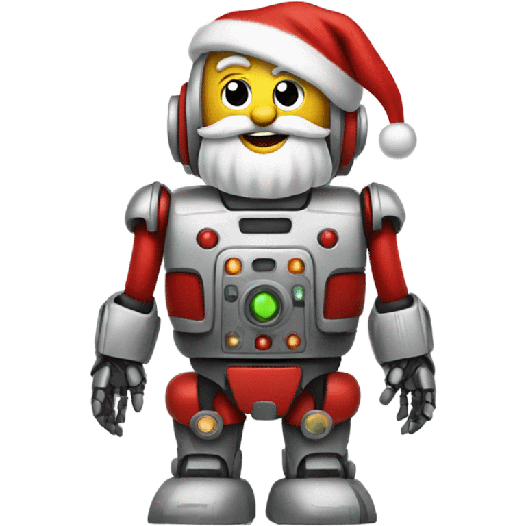 Robot Santa Claus emoji