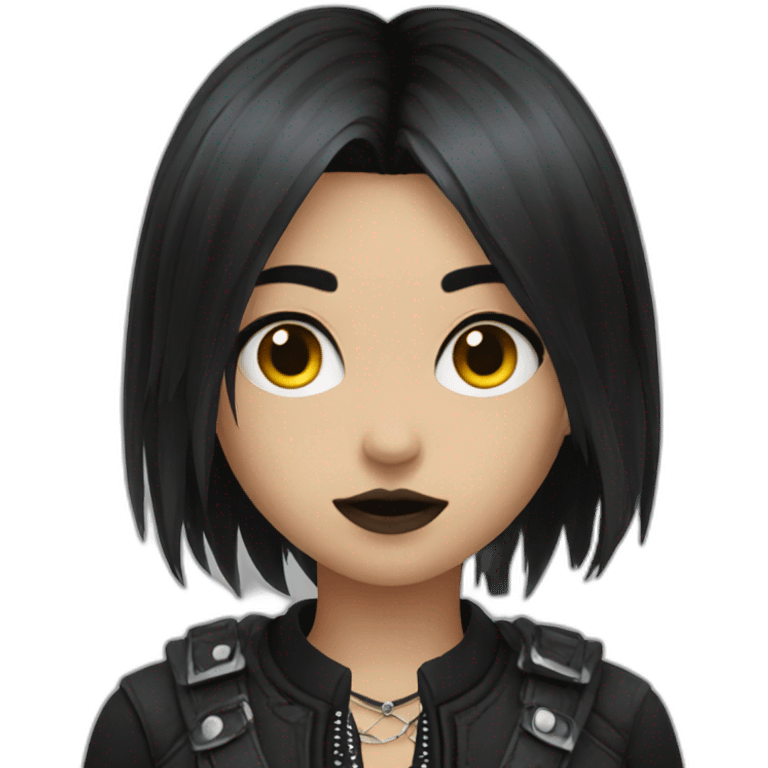 Goth tomboy emoji