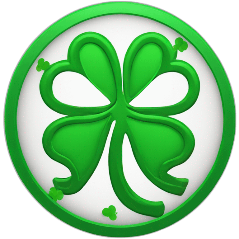 round-green-outline-sign-no-entry-for-clover-clovers emoji