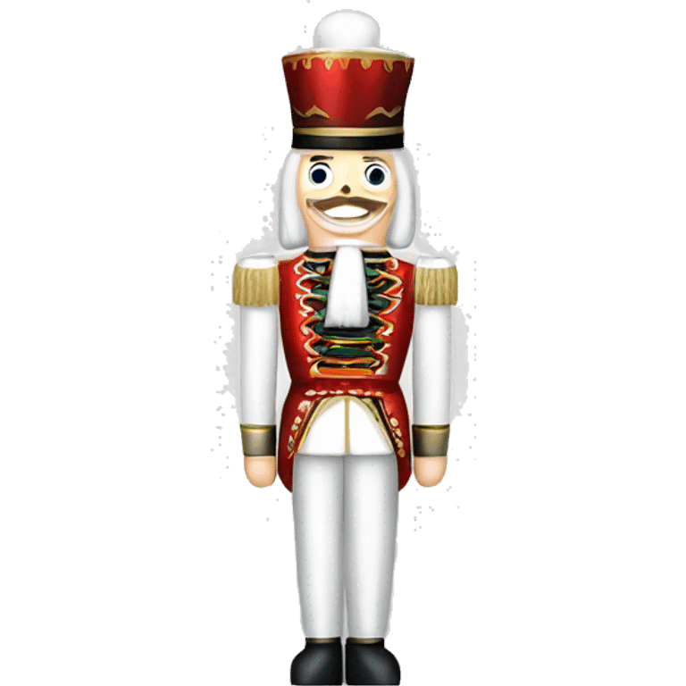 white nutcracker christmas decoration emoji