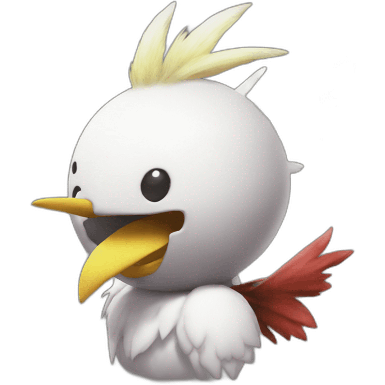 Moogle on chocobo ff9 emoji