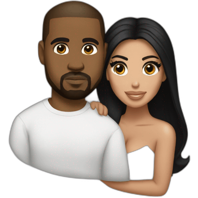 kim kardashian holding kanye west emoji