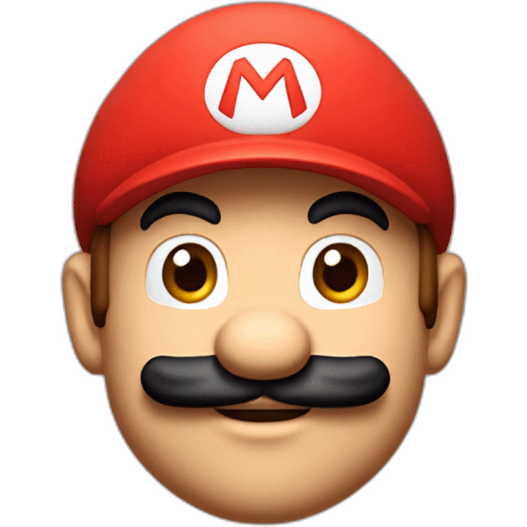 super Mario with a red cap emoji