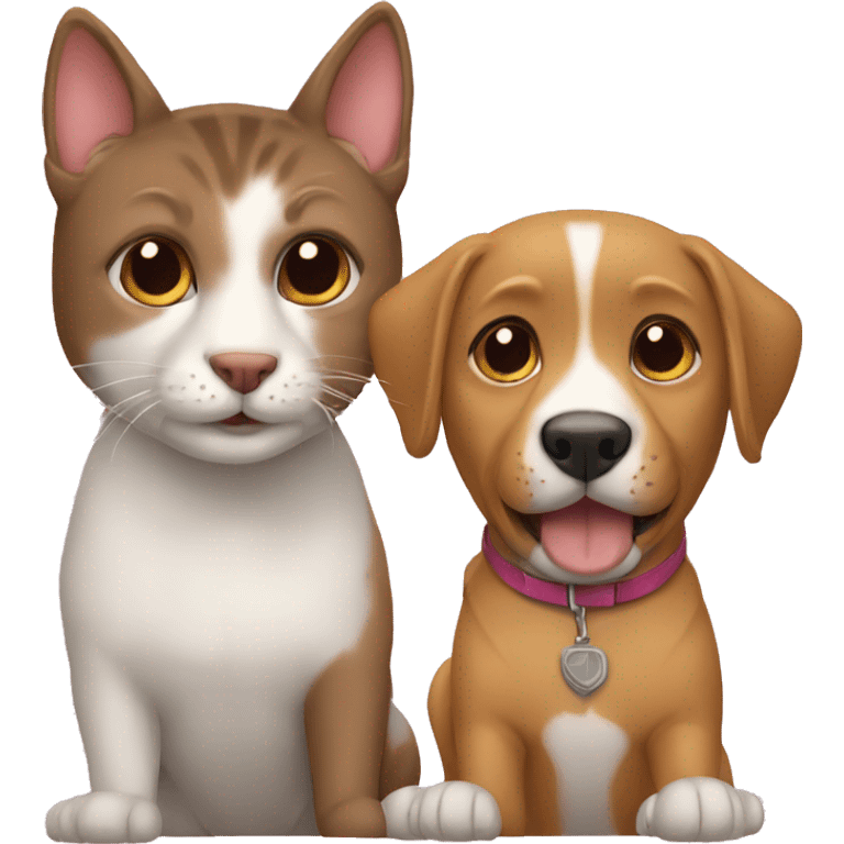 Perro y gato emoji