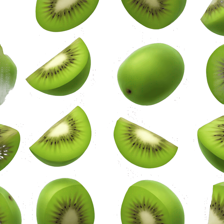 3D kiwi fruit  emoji