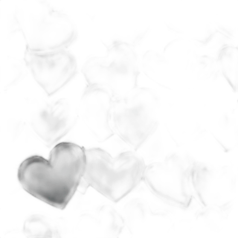 black shiny steel metal heart emoji