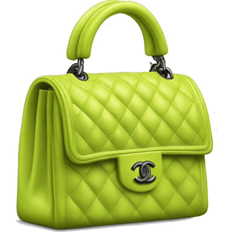 Chartreuse Chanel bag emoji